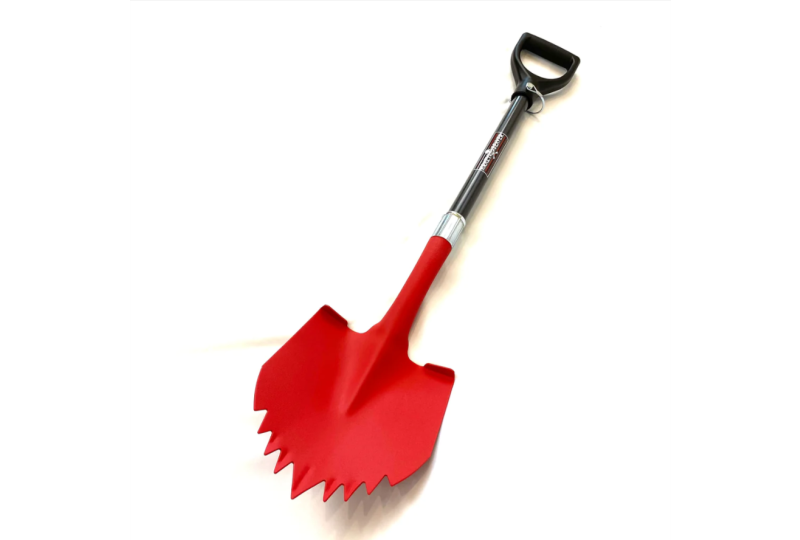 Krazy Beaver Shovel | Textured Red Head/Black Handle