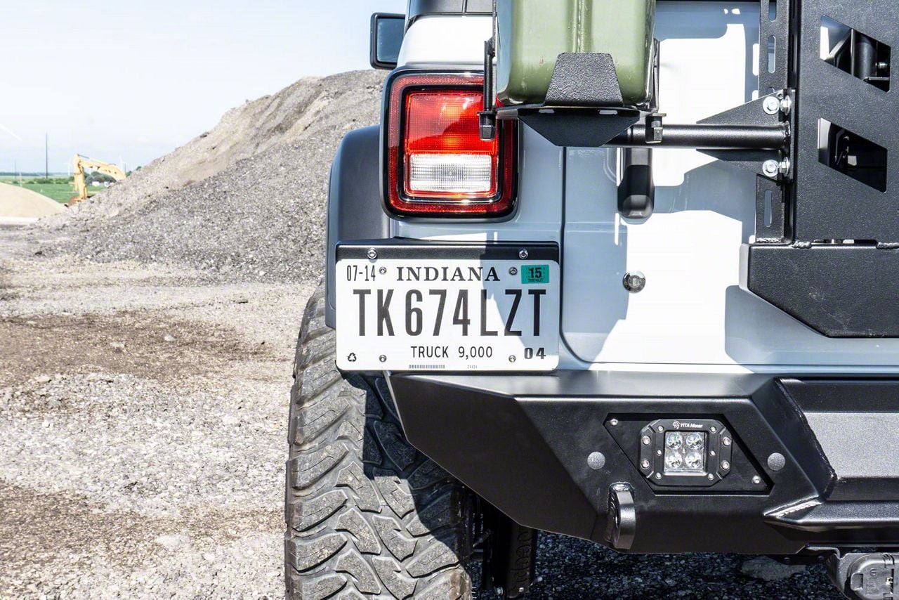 LOD Rear License Plate Relocation Kit, Black JL