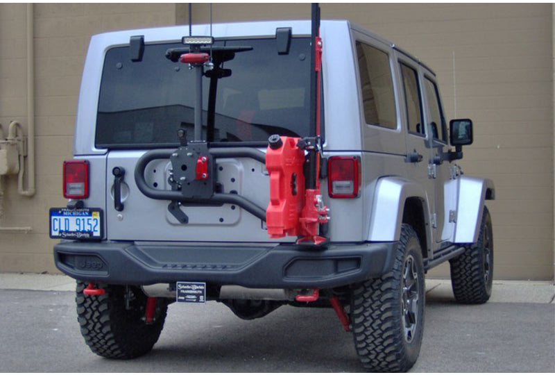 Maximus-3 Rubicon X/10A Modular Rear Tire Carrier - Sport Model with Hi-lift mount