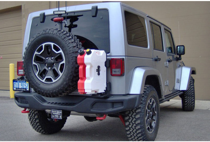 Maximus-3 Rubicon X/10A Modular Rear Tire Carrier - Sport Model with Hi-lift mount