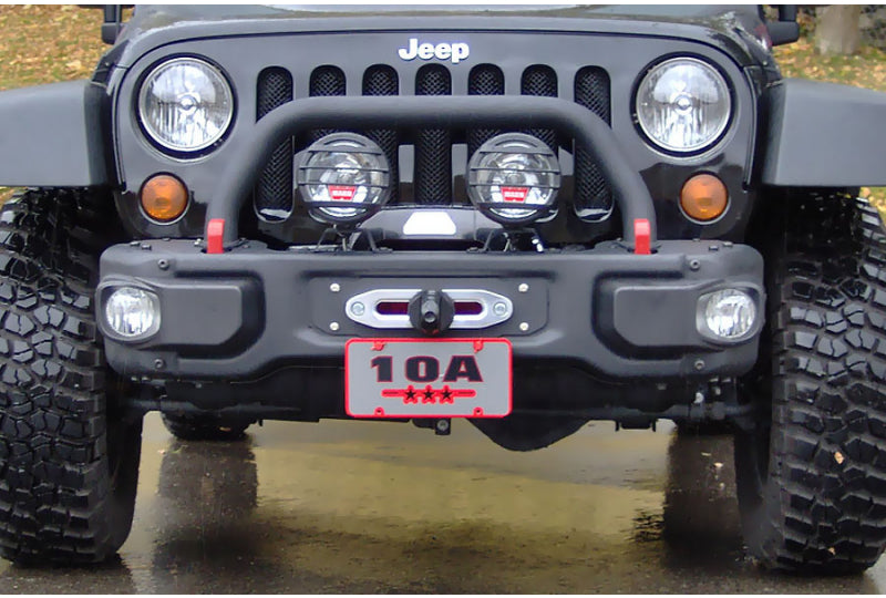 Maximus-3 JK Hard Rock X/10A Front License Plate Mount, Low Mount