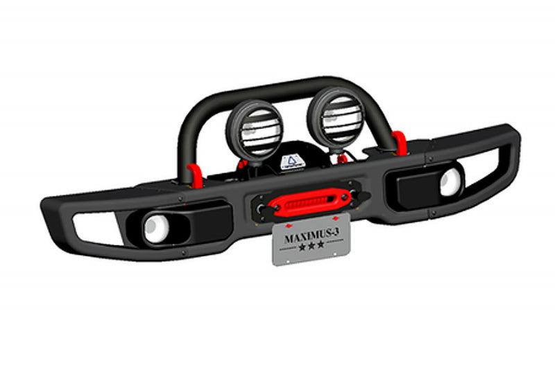 Maximus-3 Hard Rock X/10A Front License Plate Mount