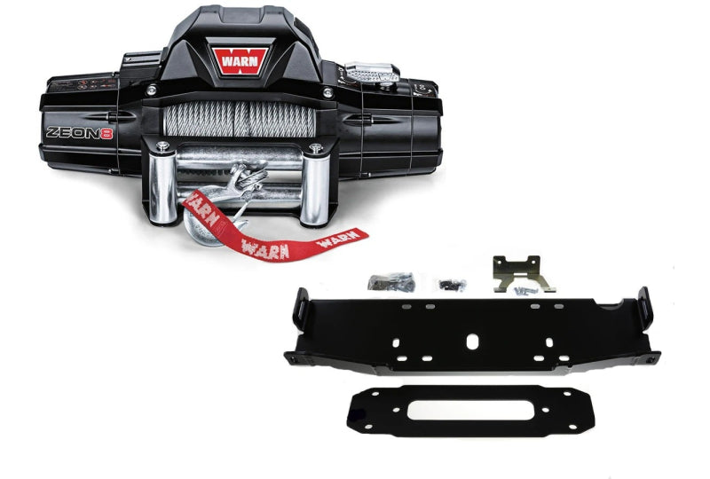 Warn Zeon 10s XD - Synthetic Rope Winch & Maximus-3 JK Winch Mount