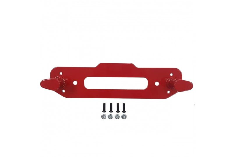 Maximus-3 Winch Hook Anchor, Red; Wrangler JL & Gladiator JT w/ Steel Bumper Group