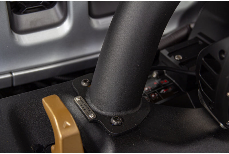 Maximus-3 SLP Hoop w/ Reinforcement Bracket, Black; Wrangler JL & Gladiator JT w/ Steel Bumper Group