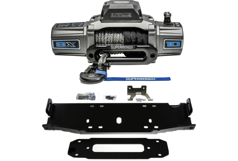 Maximus-3 Superwinch SX10SR Winch Mount Package; Wrangler JK Recon, Hard Rock, 10A