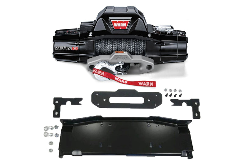 Warn Zeon 12s XD - Synthetic Rope Winch & Maximus-3 JL Winch Mount