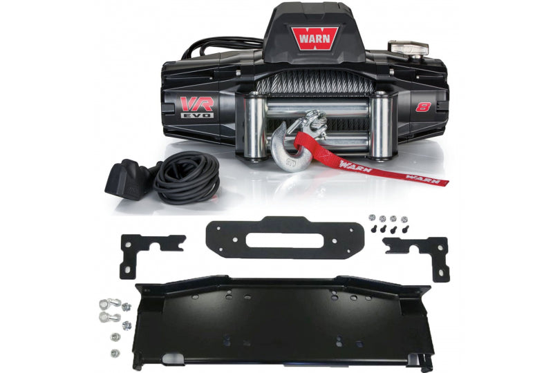 Maximus-3 Warn VR EVO Winch Mount Package; Wrangler JL & Gladiator JT w/ Steel Bumper Group