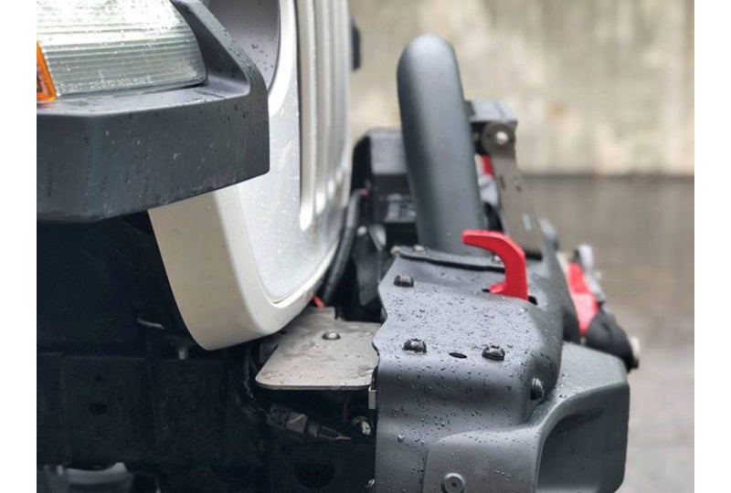 Maximus-3 SLP Hoop w/ Reinforcement Bracket, Black; Wrangler JL & Gladiator JT w/ Steel Bumper Group