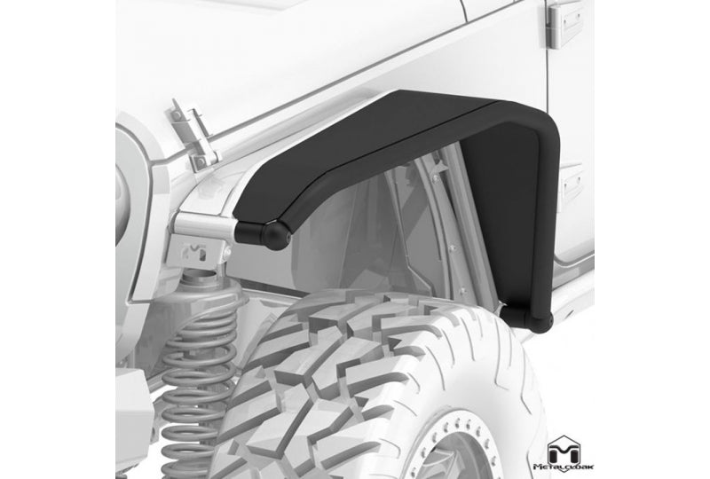 Metalcloak 10" Wide Overline Front Flare Black Powdercoated