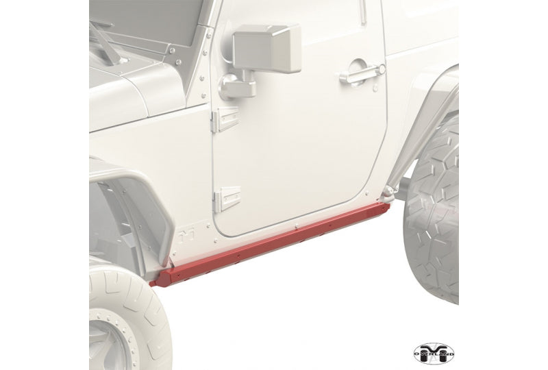 Metalcloak Overland  & Hardline Rocker Base - 4 Door - Black Powdercoat