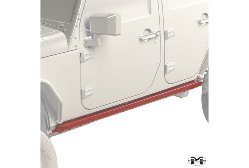 Metalcloak Overland  & Hardline Rocker Base - 4 Door - Black Powdercoat