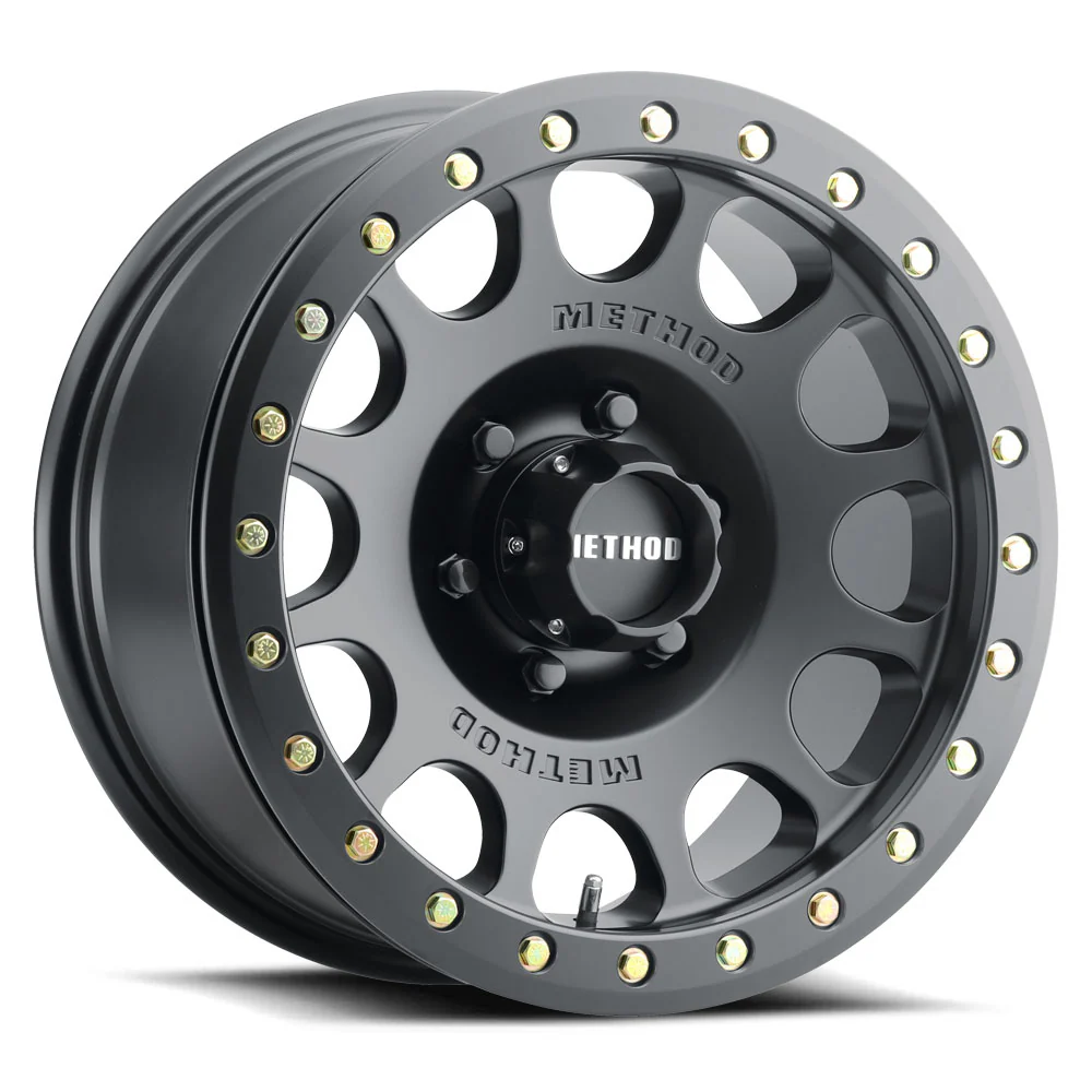 Method Race Wheels 105 Series Beadlock Wheel 17x9 5x5 Method Race Wheels 105 Series Beadlock Wheel 17x9 5x5 Matte Black - JT/JL/JK Matte Black - JT/JL/J