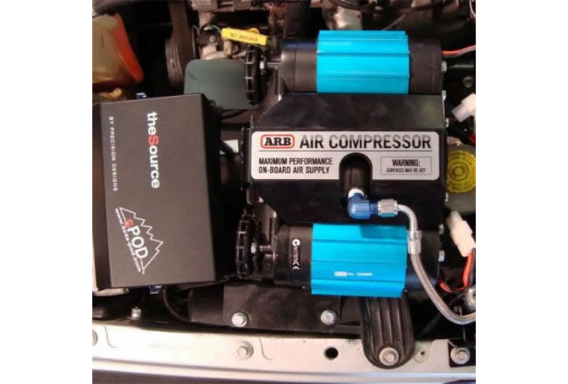 M.O.R.E. ARB Dual Air Compressor Mount - Under Hood