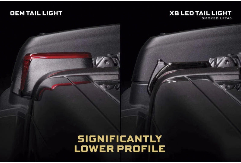 Morimoto XB LED Low Profile Smoked Tail Lights; Wrangler JL