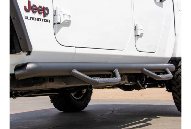 N-Fab Jeep Gladiator Wheel to Wheel Nerf Steps - Gloss Black