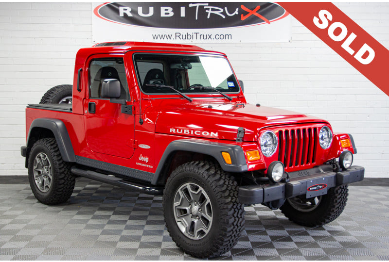 2006 Jeep Wrangler Rubicon RubiTrux Conversion Red - SOLD