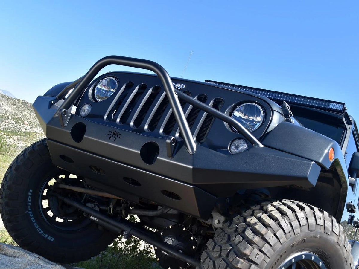Poison Spyder Front JK BRAWLER-MID Bumper Skidplate (Black)