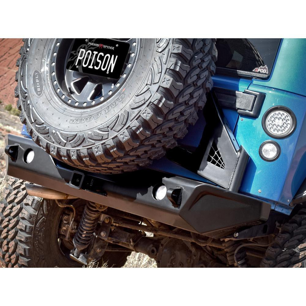 Poison Spyder Rear JK BRUISER & BRAWLER Tire Carrier (Black)