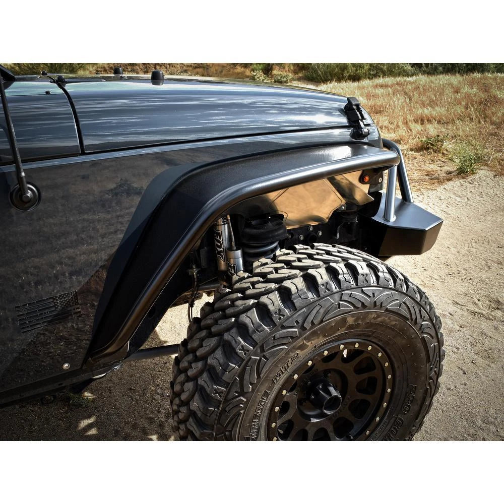 Poison Spyder Front JK CRUSHER Flares (Black)