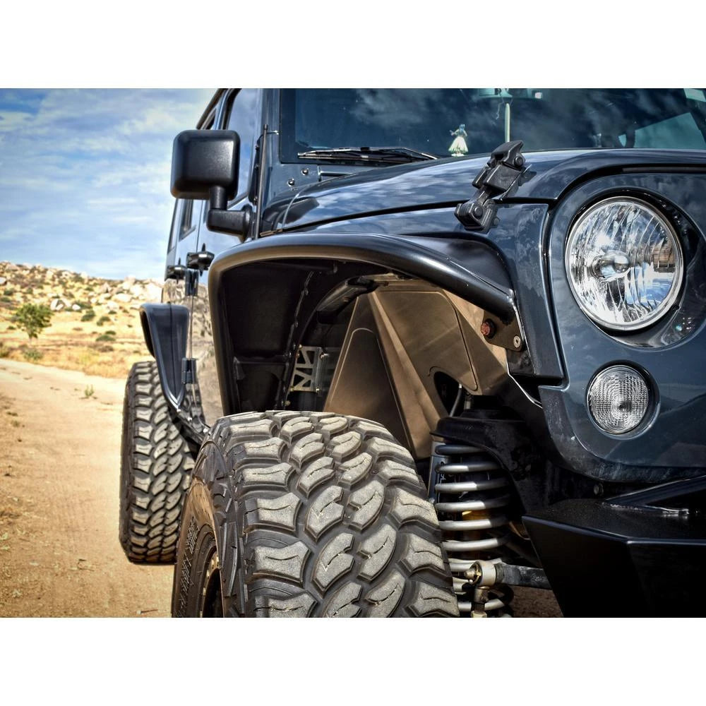 Poison Spyder Front JK CRUSHER Flares (Black)
