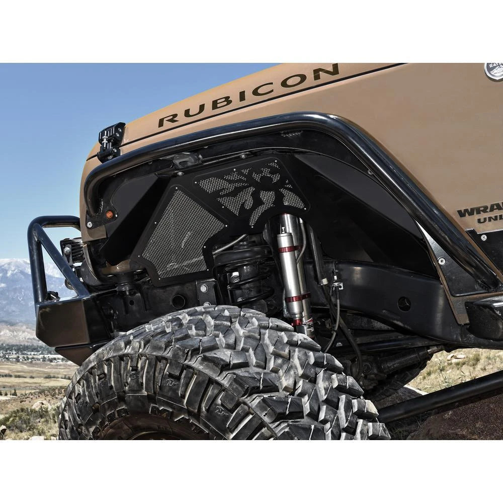 Poison Spyder Front JK Vented Inner Fenders (Black)