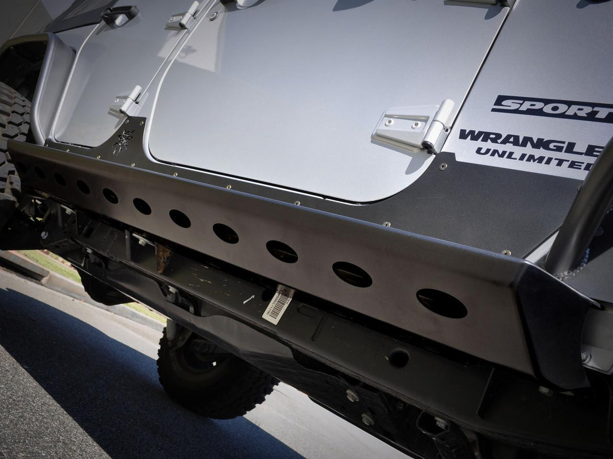 Poison Spyder JKU (4-Door) BRAWLER ROCKERS Rock Sliders (Black)