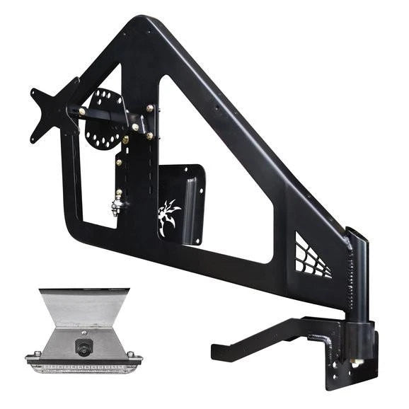 Poison Spyder Rear JL BRUISER & CRAWLER Tire Carrier (Black)
