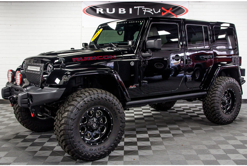 2013 Jeep Wrangler Rubicon Unlimited HEMI AEV JK 350 Conversion Black - SOLD