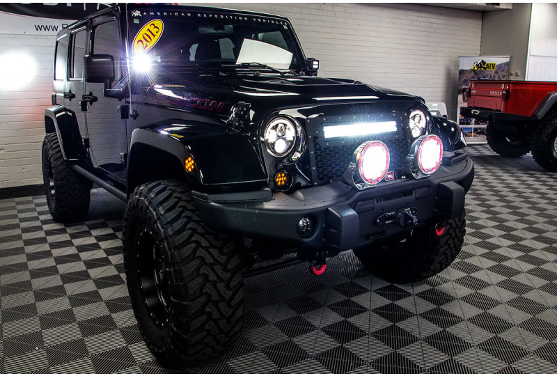 2013 Jeep Wrangler Rubicon Unlimited HEMI AEV JK 350 Conversion Black - SOLD