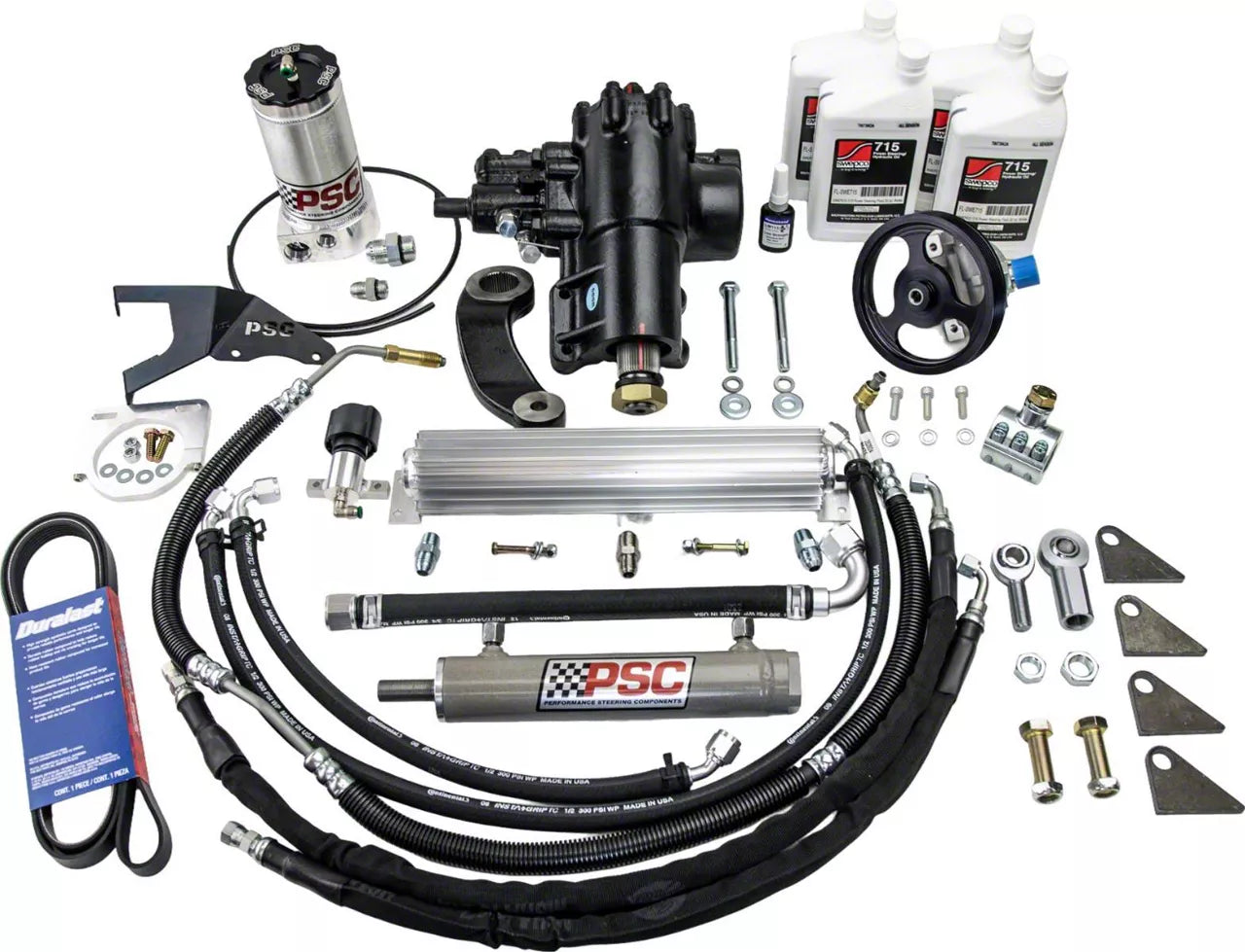 Cylinder Assist™ Steering Kit for 2007-11 Jeep Wrangler JK 3.8L w/ Front Axle 6.75" Lock-to-Lock with No Tie Rod Clamp