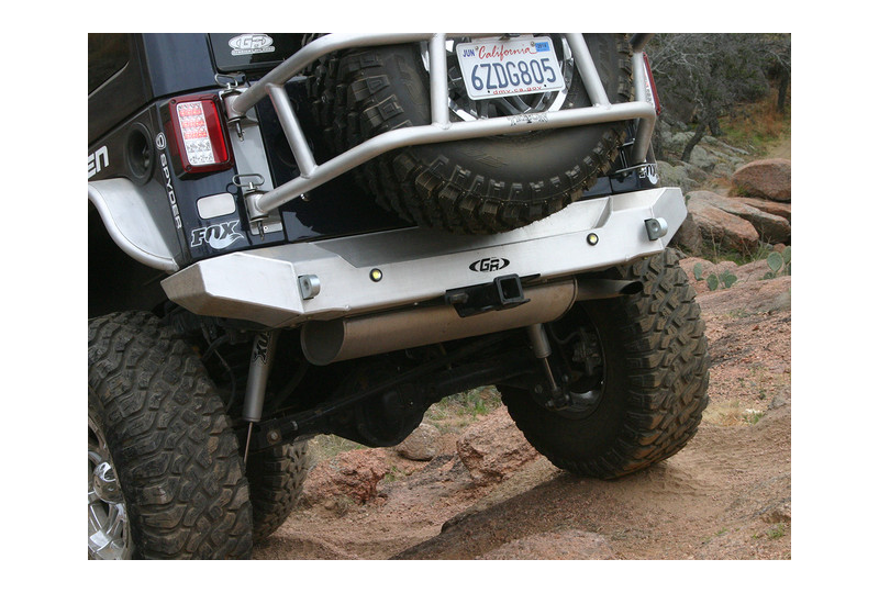GenRight Rear Bumper w/ Tow Points; Wrangler JK & JKU