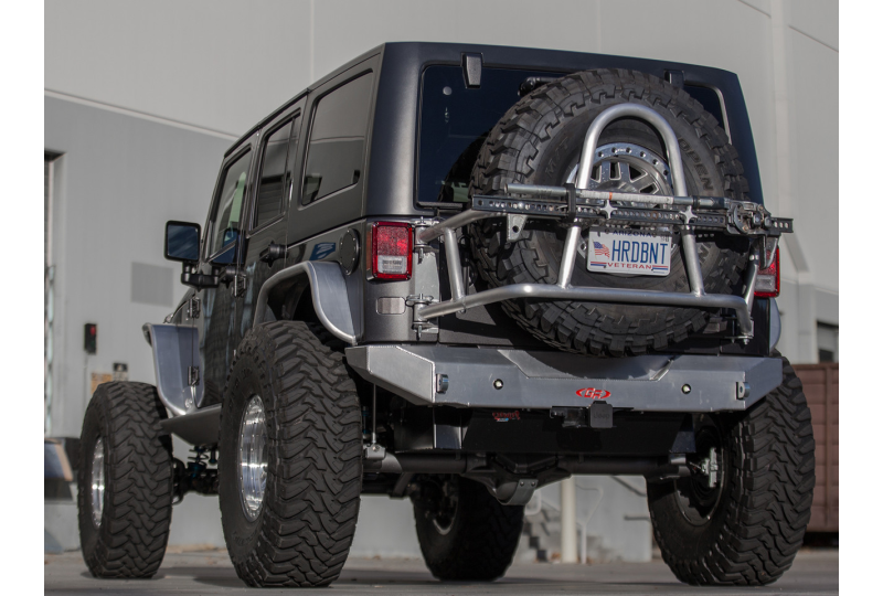 GenRight Swing Out Rear Tire Carrier - Aluminum; Wrangler JK