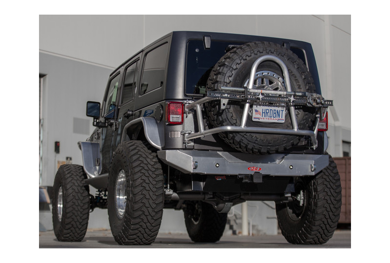 GenRight Rear Bumper w/ Tow Points; Wrangler JK & JKU