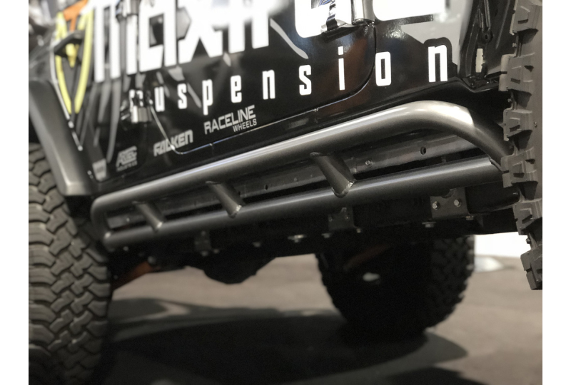 GenRight Rocker Guards - Steel; Wrangler JLU & JKU