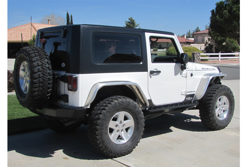 GenRight Rocker Guards - Steel; Wrangler JK (2 Door)