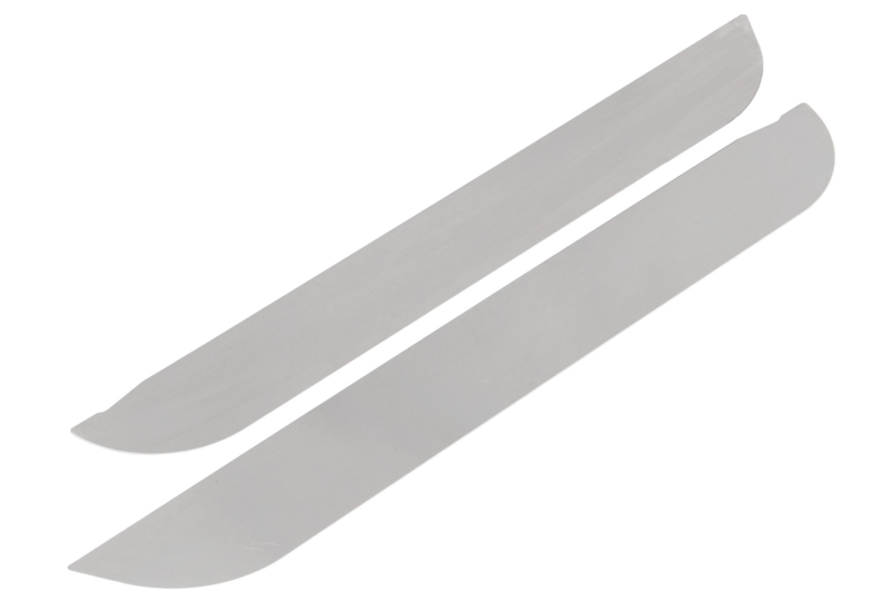 GenRight Aluminum Door Accent Plates - Front; Wrangler JK