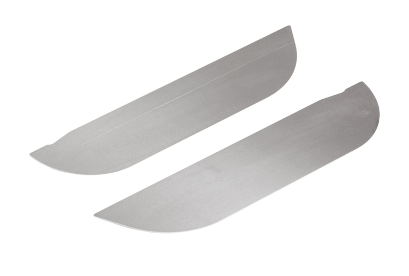 GenRight Aluminum Door Accent Plates - Rear; Wrangler JK
