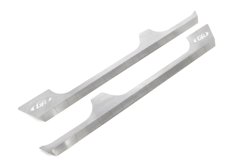 GenRight Stick-on Rocker Guard Aluminum Kick Plate; Wrangler JK