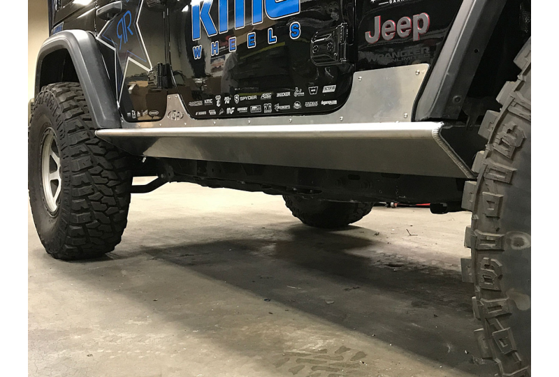 GenRight Rocker Guards - Aluminum; Wrangler JL
