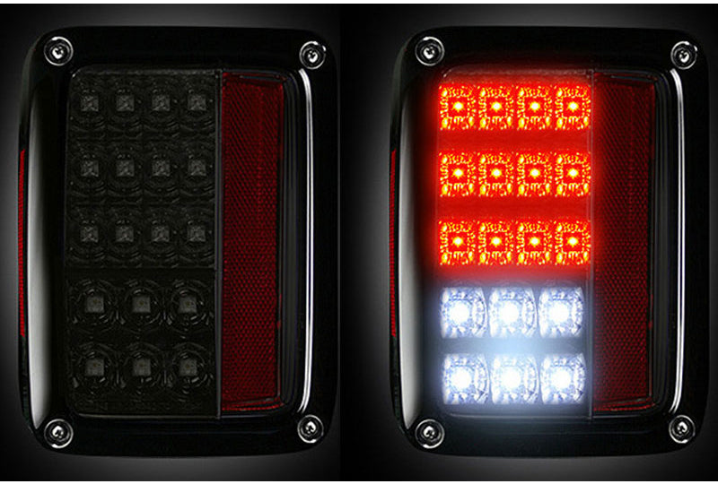 Recon 264234BK Smoked LED Tail Lights