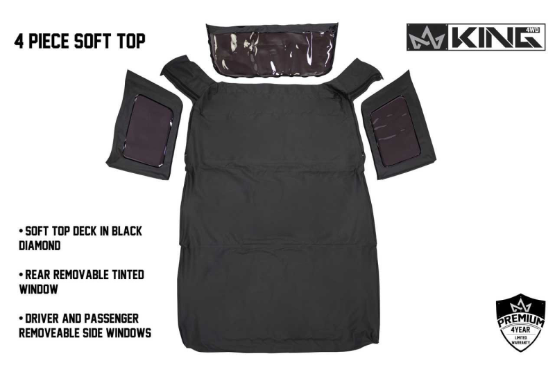 OVS Replacement Soft Top - Black Diamond - JK 4 Door