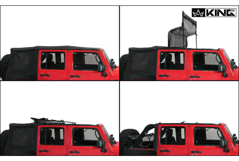 OVS Replacement Soft Top - Black Diamond - JK 4 Door 07-09