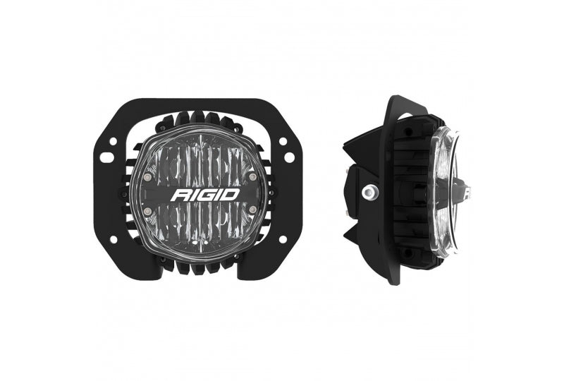 Rigid Industries JL/JT Rubicon Plastic Bumper 360 Series LED Fog Light Kit; White
