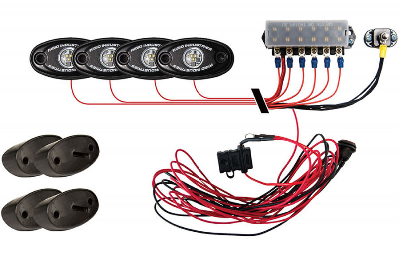 Rigid Industries 400233 A-Series LED Light Kit | 4 Lights | Color: Blue