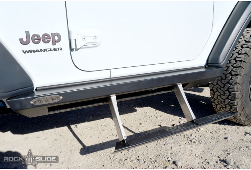 Rock Slide Engineering Automatic Power Step Slider; Wrangler JL (2 Door)