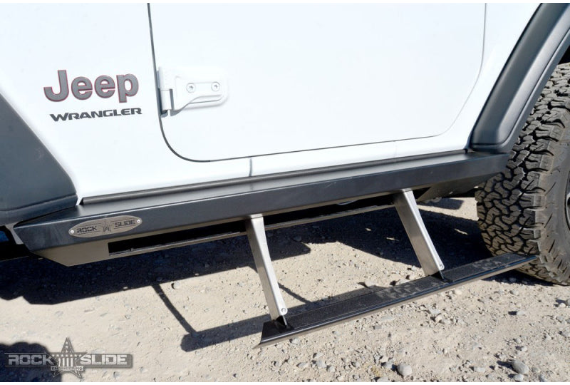 Rock Slide Engineering Automatic Power Step Slider; Wrangler JL (2 Door)