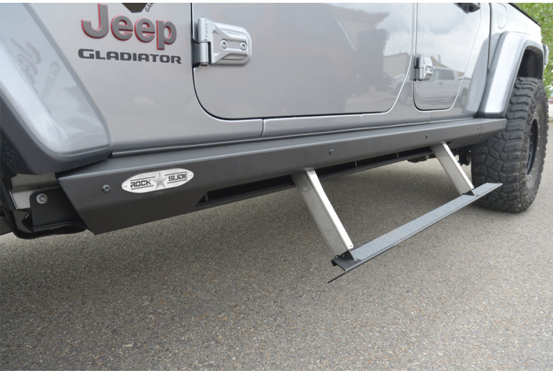 Rock Slide Engineering Automatic Power Step Sliders; Gladiator JT