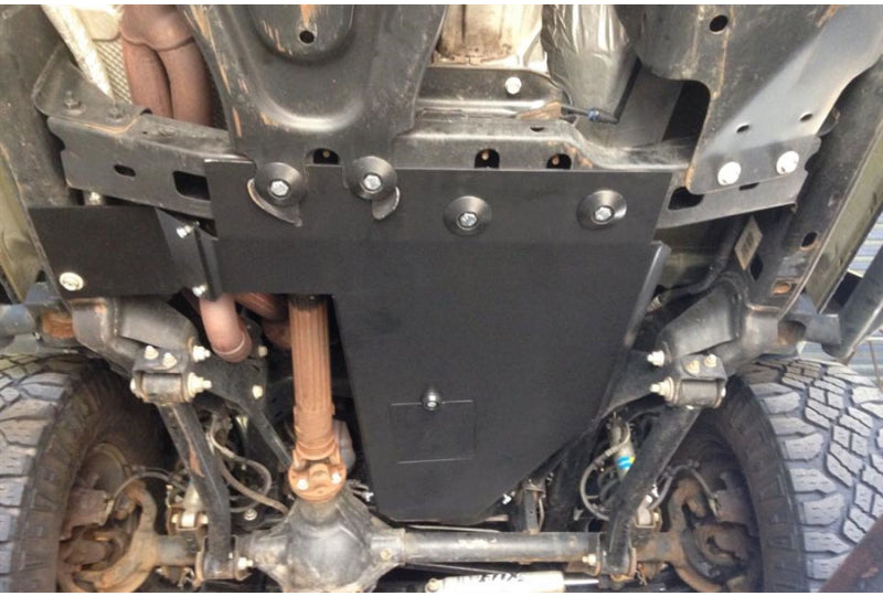 RockHard 4x4 Jeep Wrangler JK Oil Pan / Transmission Skid Plate | Steel Short Arm