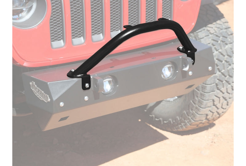 Rock Hard 4x4 Wrangler JL Stubby Winch Guard W/ Light Mounting Tabs for Rock Hard JL Front Bumpers Only RH-90208